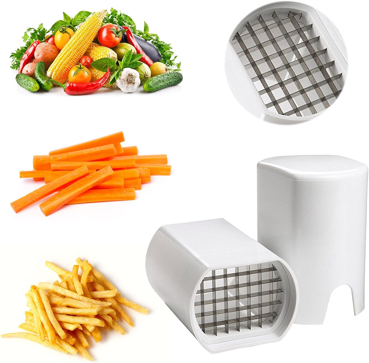 Rustfri Pommes Frites Kutter – Enkel, Sikker og Effektiv Grønnsakshakker