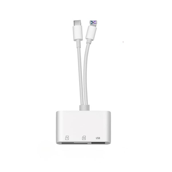 Ultra-rask SD/TF/USB-C-kortleser - høyhastighets dataoverføring