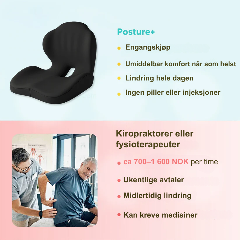 Cushiora™ | Premium Komfort- & Holdningsstøttepute