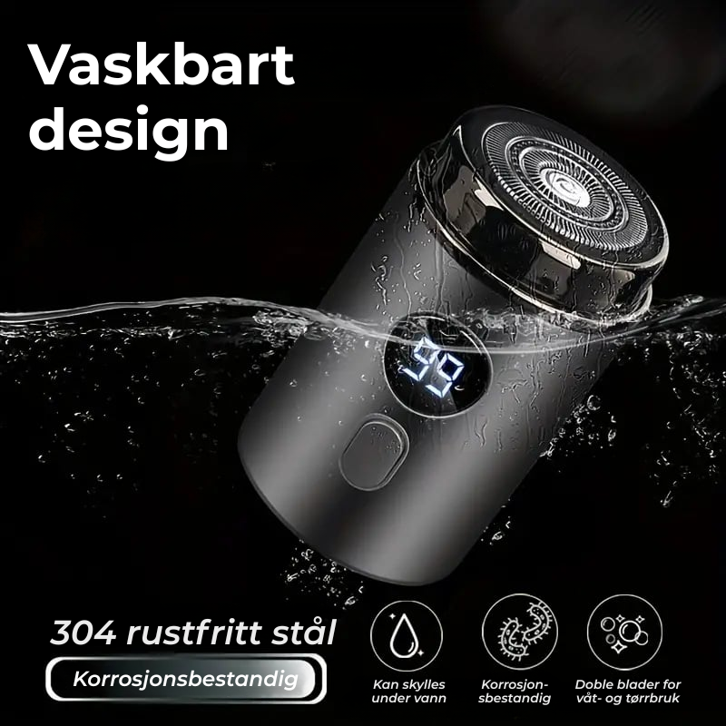 Mini-Shave Bærbar Elektrisk Barbermaskin
