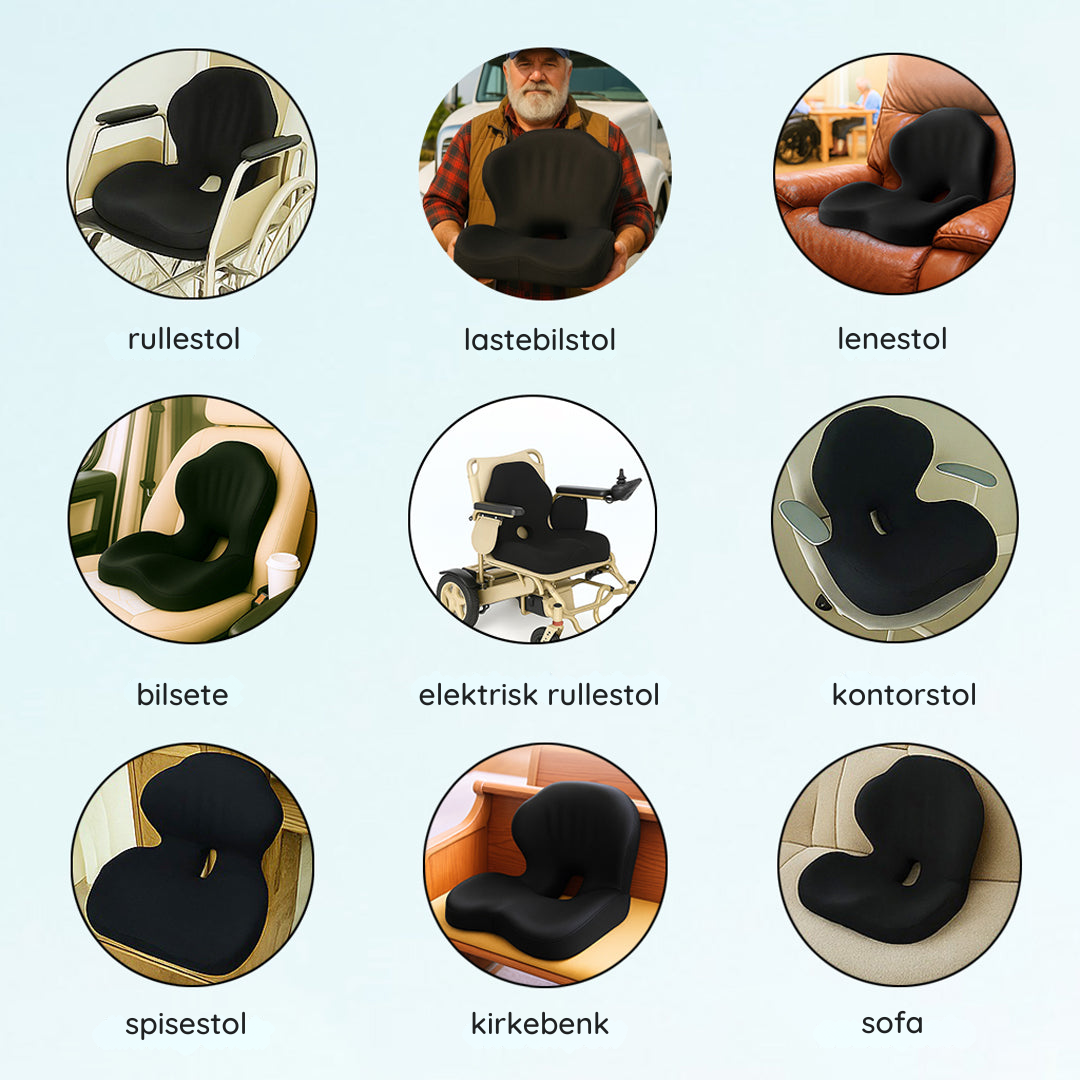 Cushiora™ | Premium Komfort- & Holdningsstøttepute