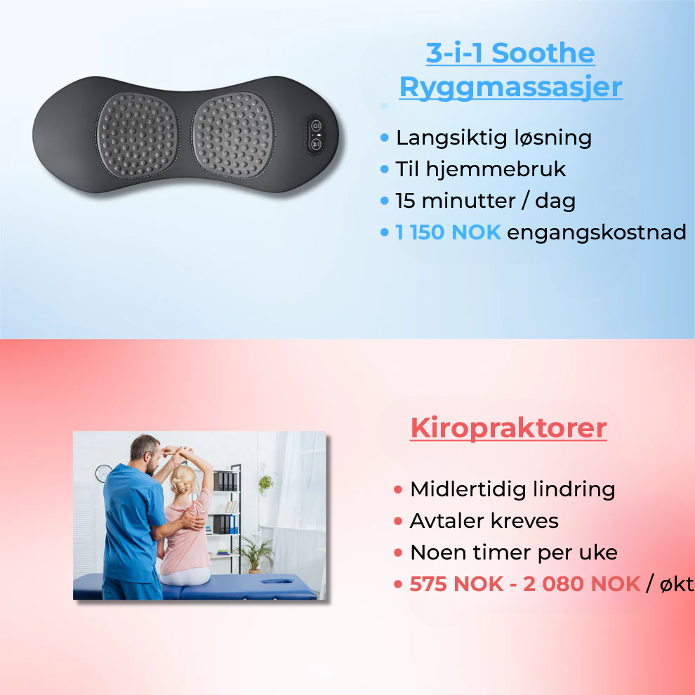 Soothe 3-i-1 ryggmassasjer