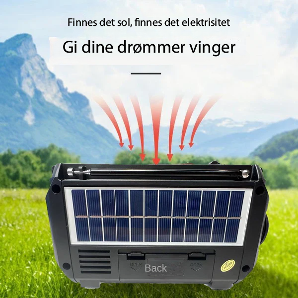 Multifunksjonell Solcelledrevet Radio