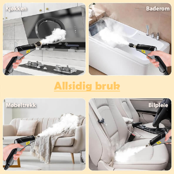 Alt-i-ett-damprenser under trykk