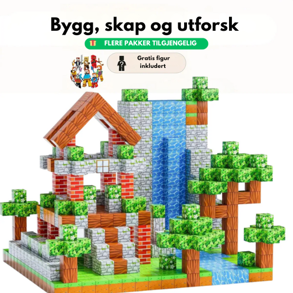 PixelBlox™ – Magnetiske byggeklosser for barn | STEM-læringsleker