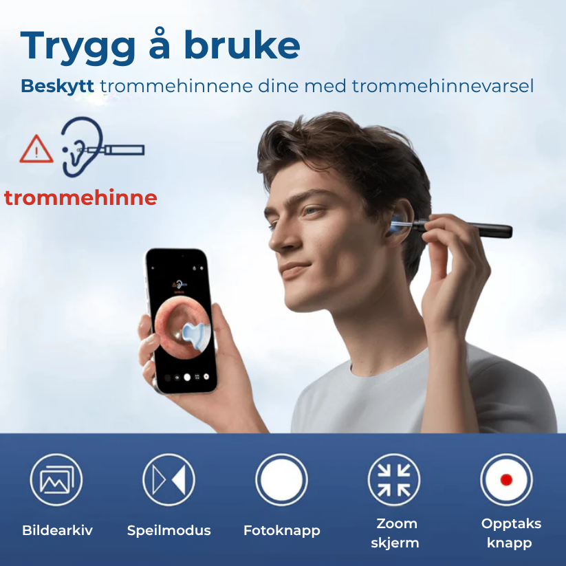 EarEase™ | Smart visuelt ørerense-sett