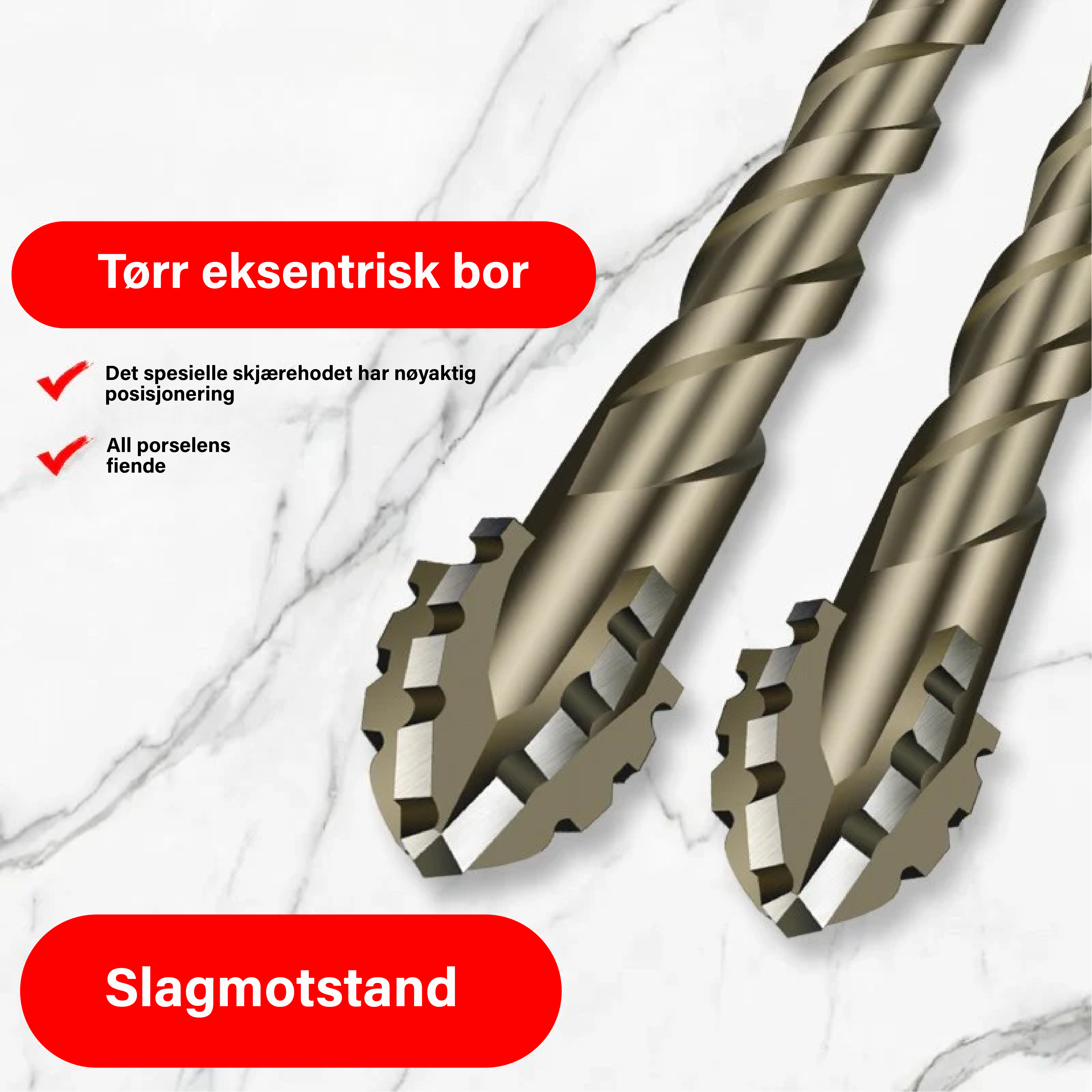 TwistForge Pro | Høystyrke eksentrisk spiralbor