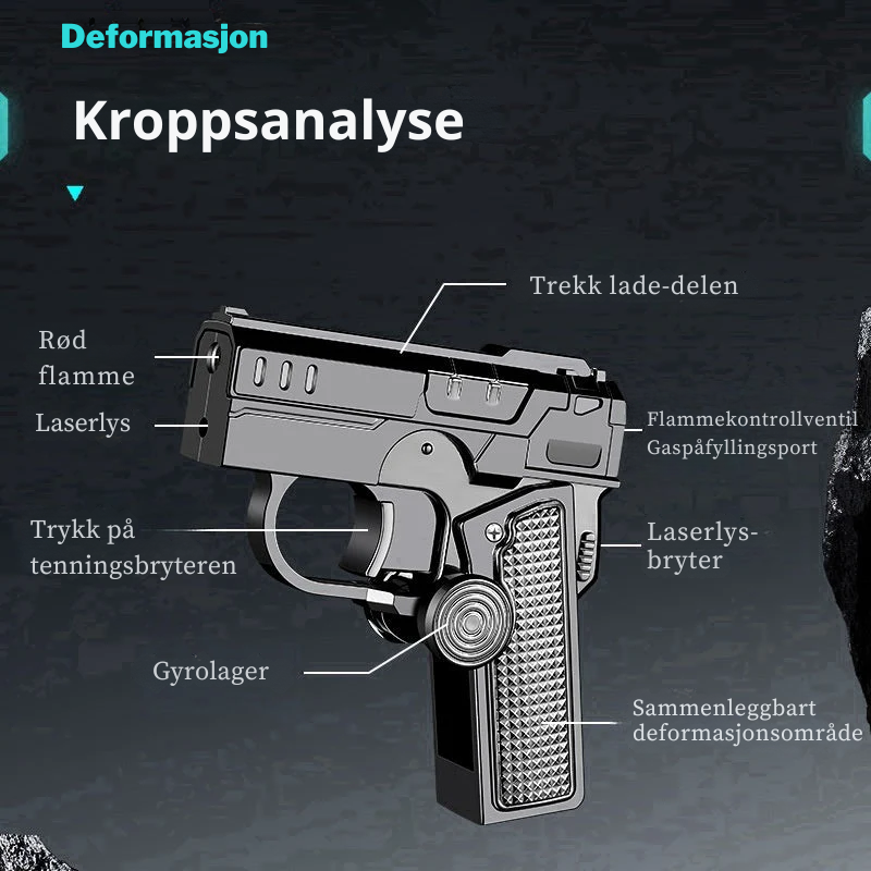 SparkGun Pro™ | Multifunksjonell sammenleggbar vindbestandig lighter