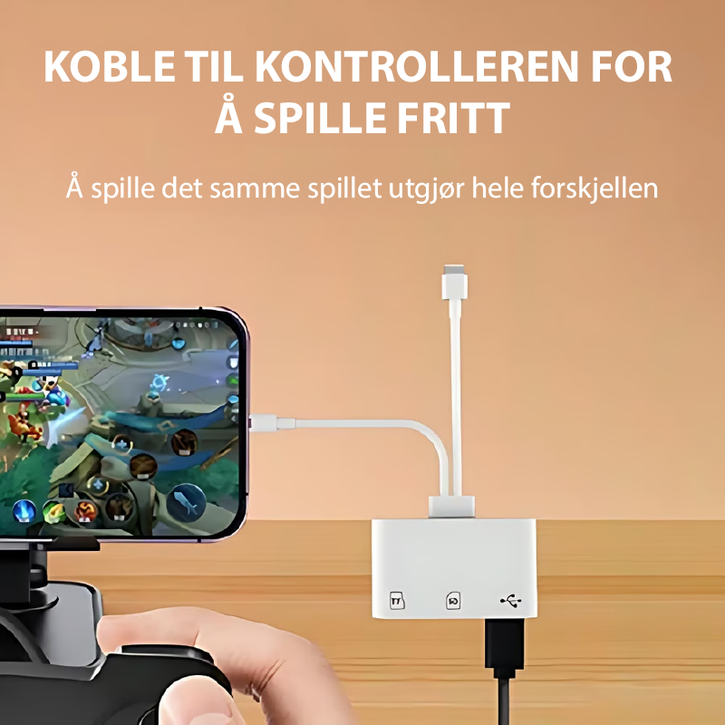 Ultra-rask SD/TF/USB-C-kortleser - høyhastighets dataoverføring