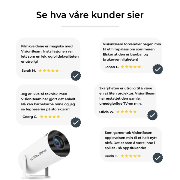 Vision Beam™ - hjemmekinoopplevelse
