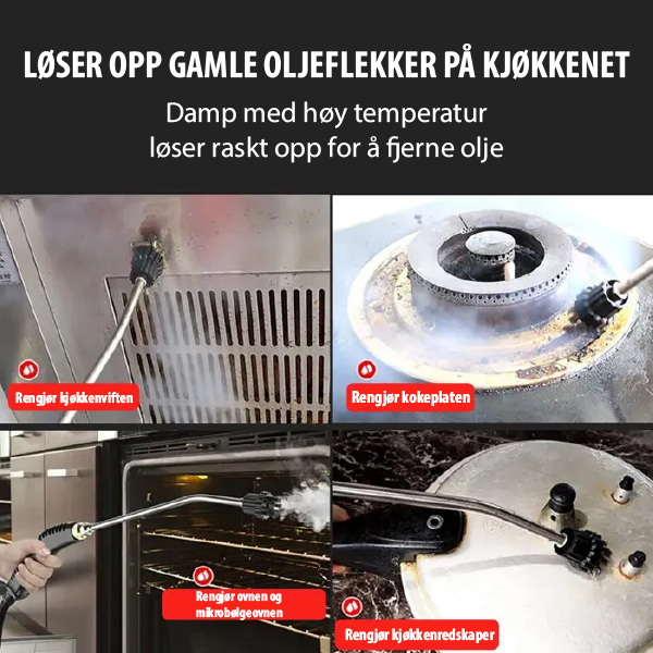 Alt-i-ett-damprenser under trykk