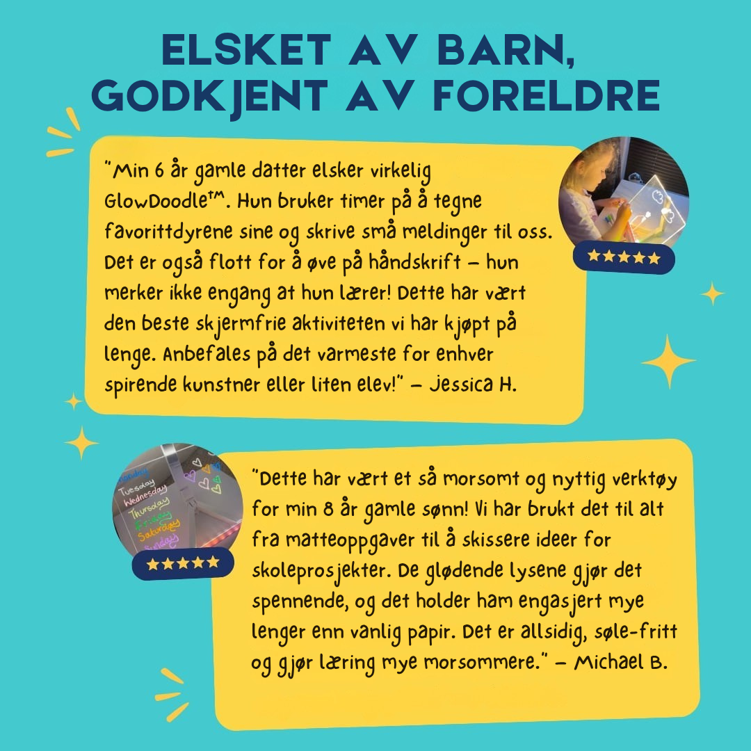GlowDoodle™ – Der hver tegning lyser opp