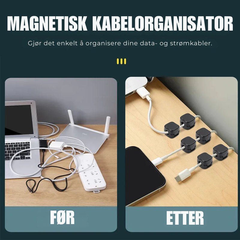 MagClip™ | Magnetisk Kabelklipsholder