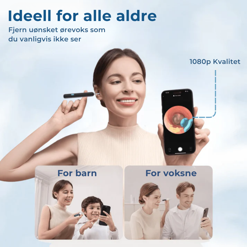 EarEase™ | Smart visuelt ørerense-sett