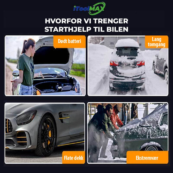 4-i-1 Bærbar Starthjelp Pro