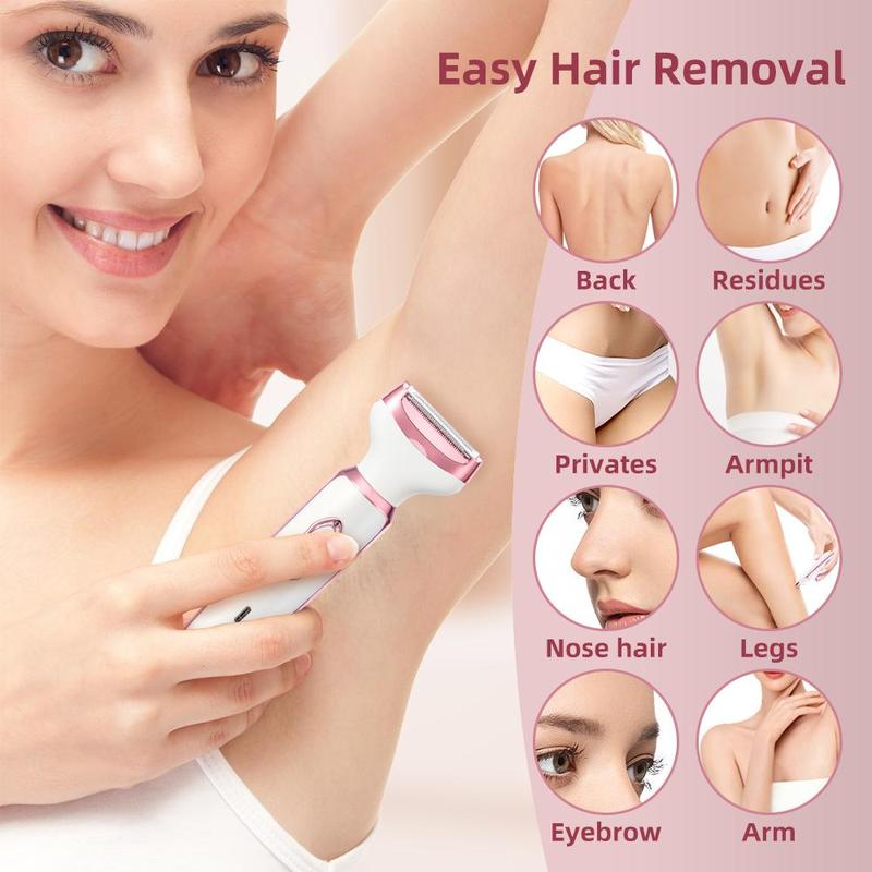 4-i-1 Elektrisk Bikini Trimmer & Barbermaskin for Kvinner – Glatt, Smertefri & Sikker Hårfjerning