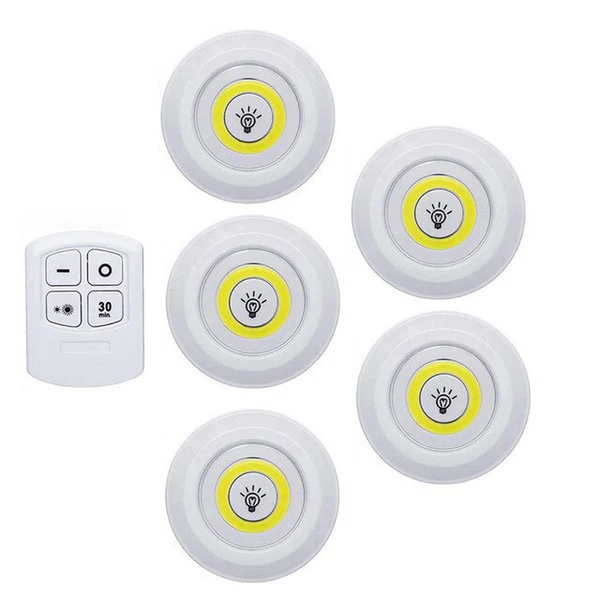 Trådløse LED-Spotlights – Batteridrevet, Dimbar & Fjernstyrt