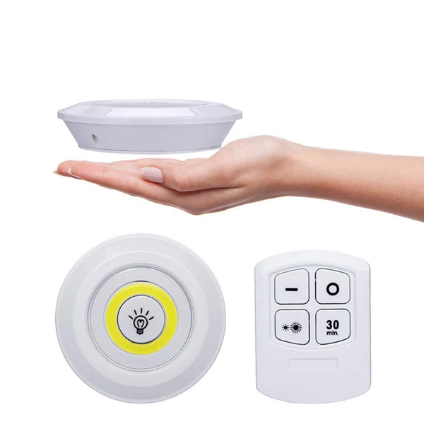 Trådløse LED-Spotlights – Batteridrevet, Dimbar & Fjernstyrt