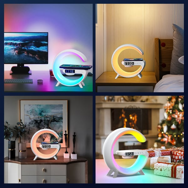 GlowTunes Smart Lamp - Multifunksjonell Bluetooth-høyttaler