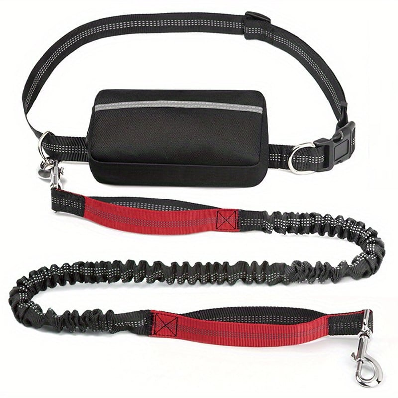 DoggoBelt™ | Handsfree hundebånd med glidelåslomme