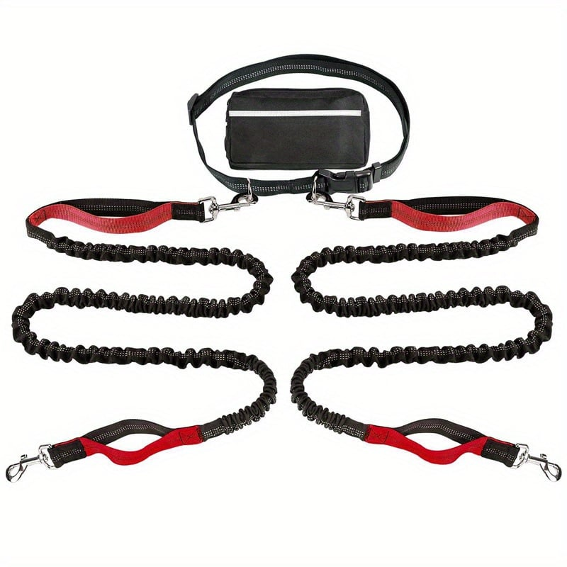 DoggoBelt™ | Handsfree hundebånd med glidelåslomme
