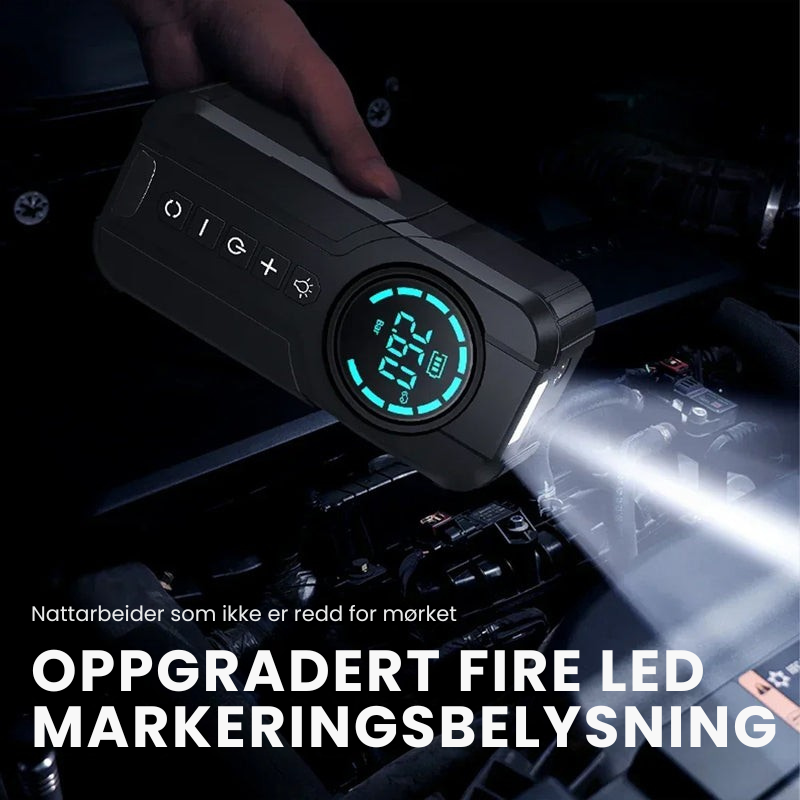 OmniPump™ Pro: 4-i-1 bærbar luftkompressor og nødverktøy