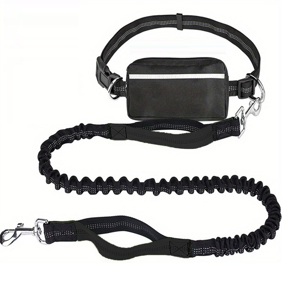 DoggoBelt™ | Handsfree hundebånd med glidelåslomme