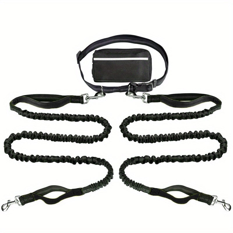 DoggoBelt™ | Handsfree hundebånd med glidelåslomme