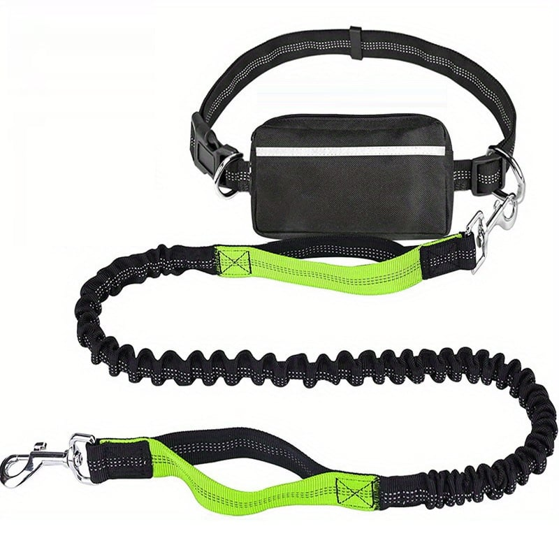 DoggoBelt™ | Handsfree hundebånd med glidelåslomme