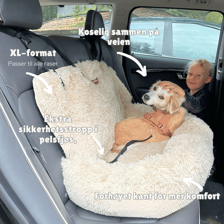 PlushPaws reiseseng - stressfrie bilturer for hunden din