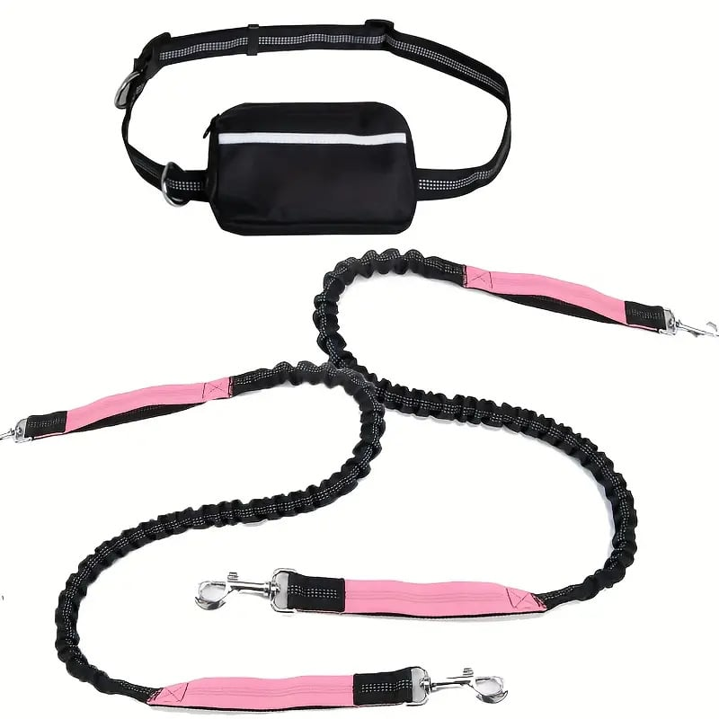 DoggoBelt™ | Handsfree hundebånd med glidelåslomme
