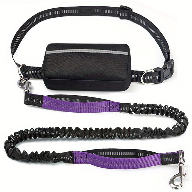DoggoBelt™ | Handsfree hundebånd med glidelåslomme