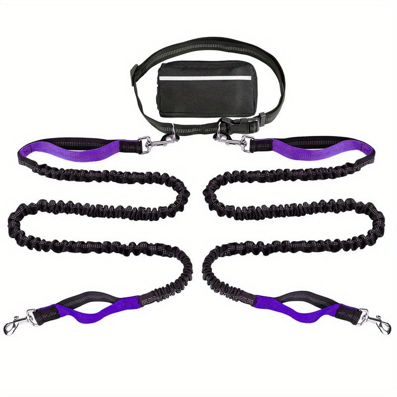 DoggoBelt™ | Handsfree hundebånd med glidelåslomme