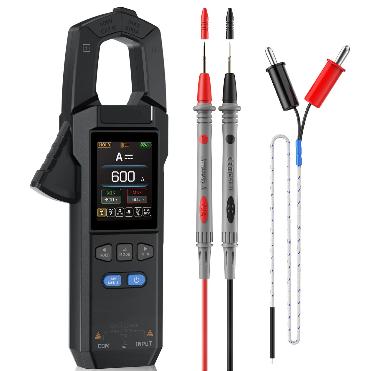 DMC-100 SmartMeter™ | Presisjons Strømtang Multimeter med Fargeskjerm