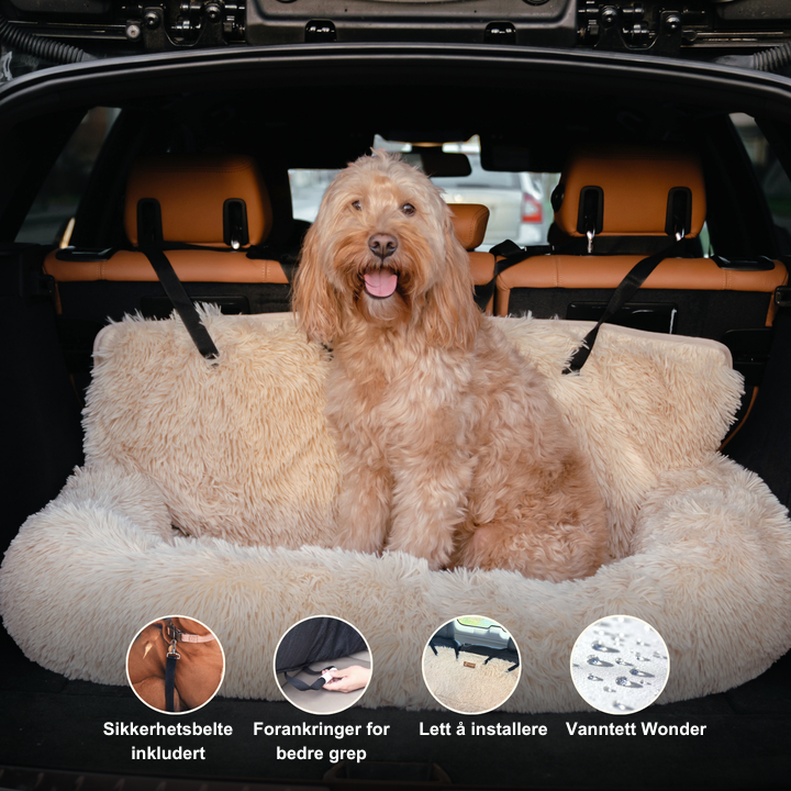 PlushPaws reiseseng - stressfrie bilturer for hunden din