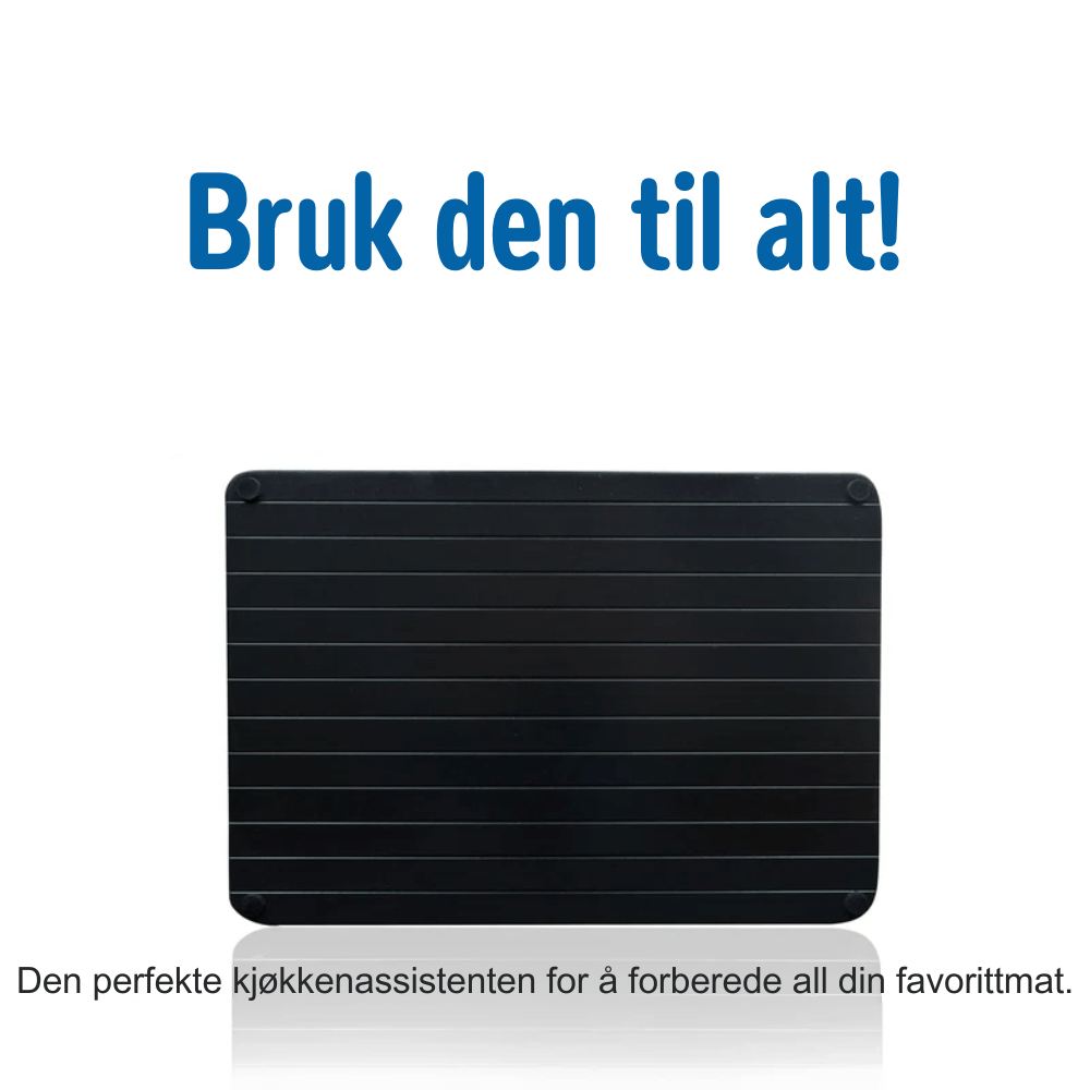 DefrostMate – Rask & Problemfri Opptiningsplate for Travle Kjøkken