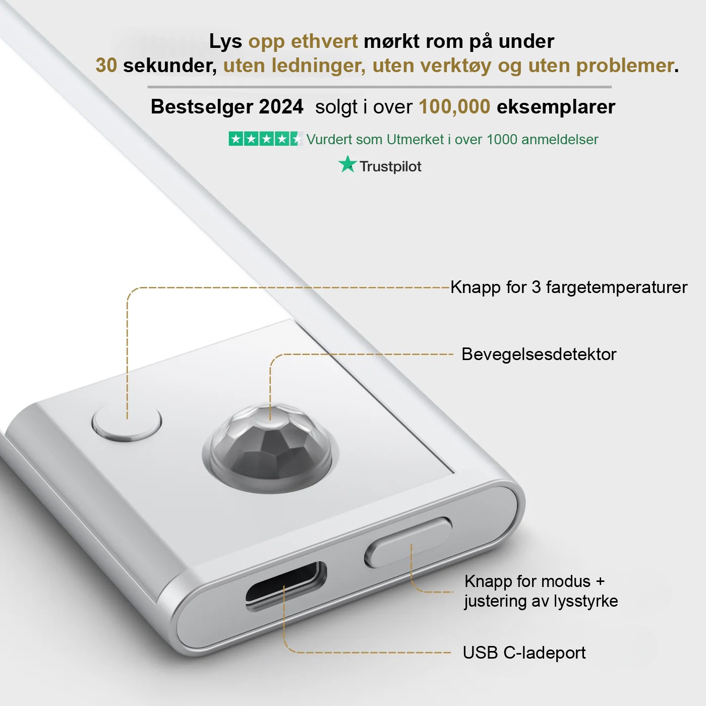 LUMO Trådløs LED-stripe
