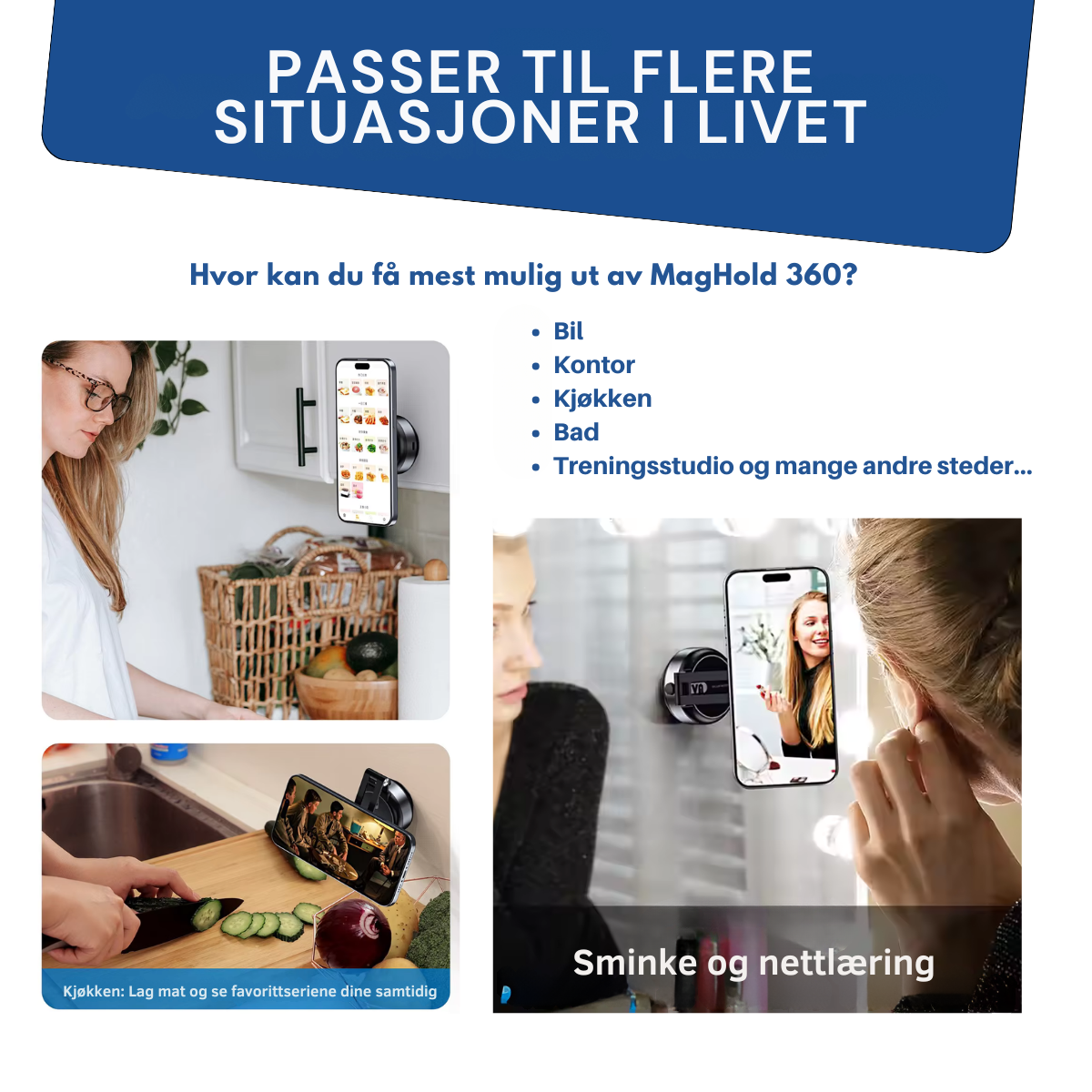 MagHold Pro – 360° Magnetisk Enhetsfeste