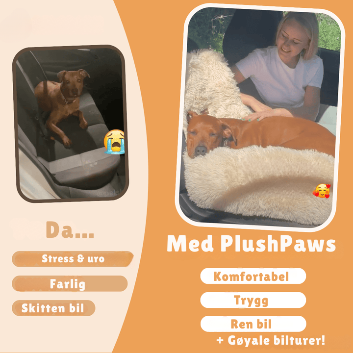 PlushPaws reiseseng - stressfrie bilturer for hunden din