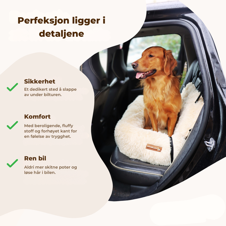 PlushPaws reiseseng - stressfrie bilturer for hunden din