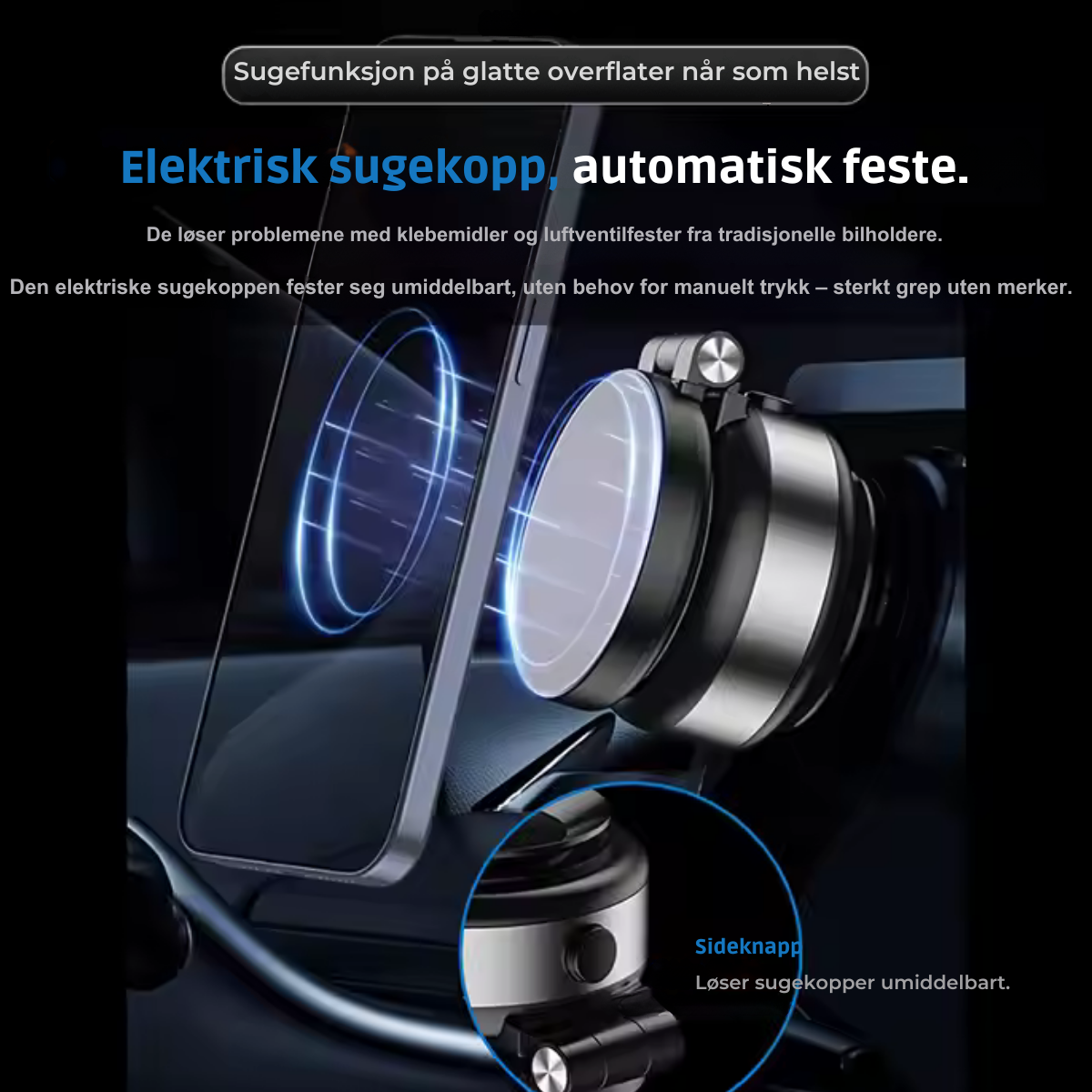 MagHold Pro – 360° Magnetisk Enhetsfeste