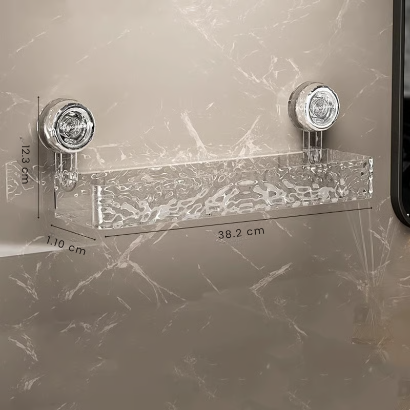 GripLock Shower Caddy™ – Baderomshylle uten boring med sterk sugekraft og plassbesparende design