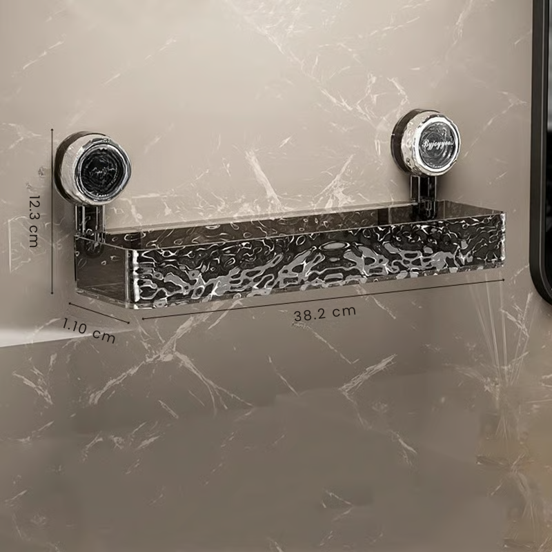 GripLock Shower Caddy™ – Baderomshylle uten boring med sterk sugekraft og plassbesparende design