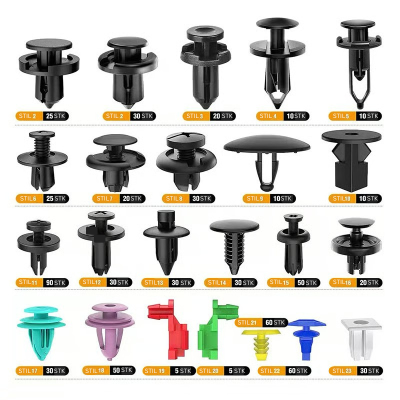 FixMate Universal Fasteners 680 Kit – 680PCS Bilklips med Verktøysett