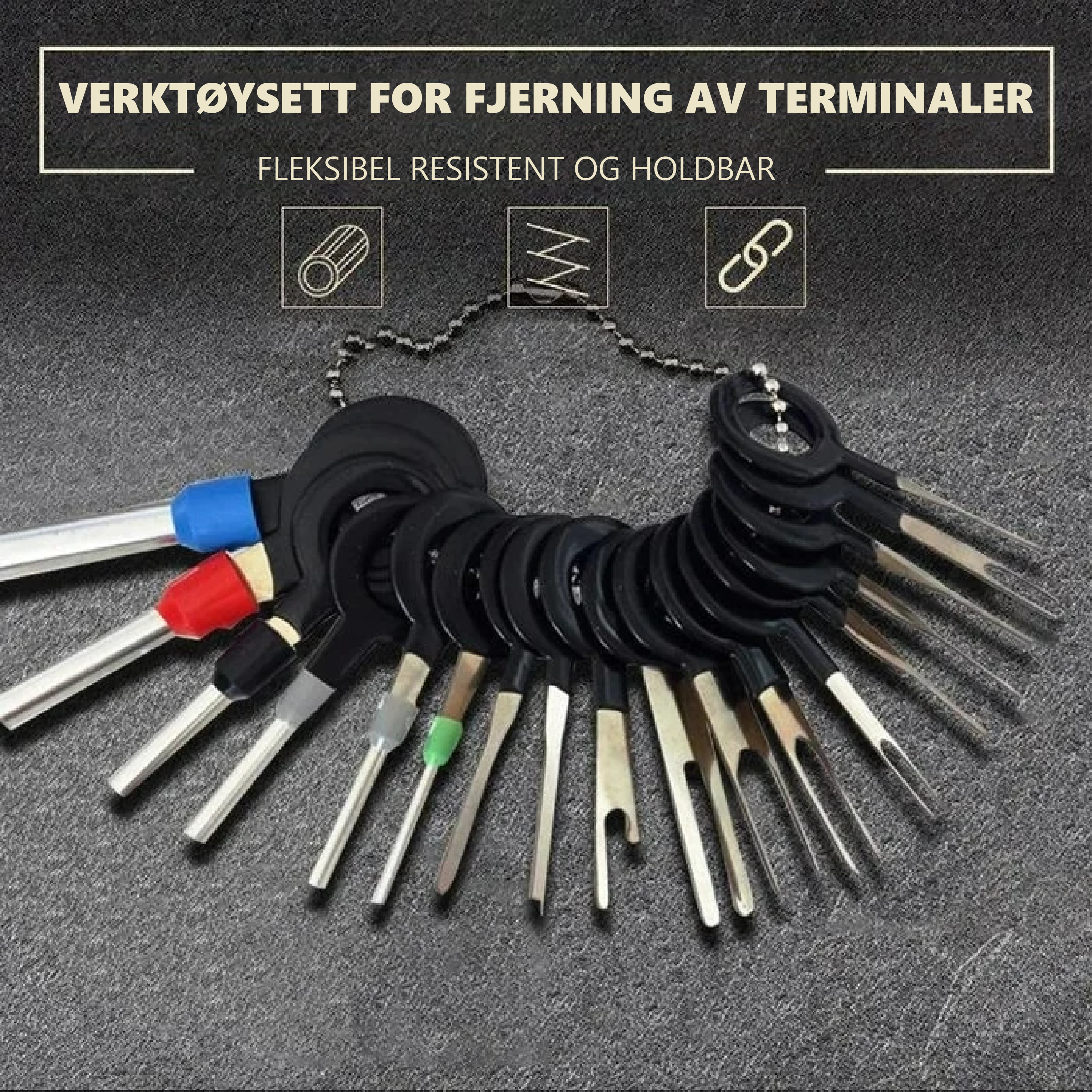 Universal verktøysett for fjerning av terminaler