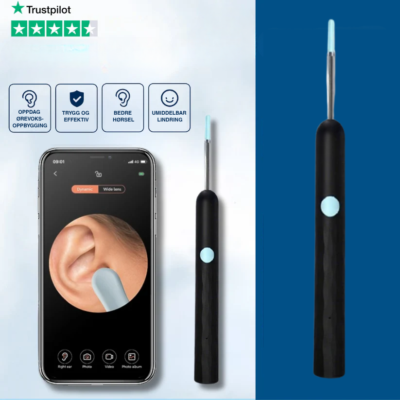 EarEase™ | Smart visuelt ørerense-sett