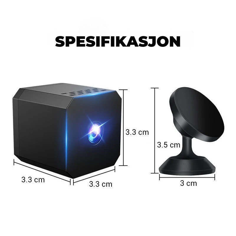 StealthVision™ Mini – Trådløst overvåkning 24/7 hvor som helst