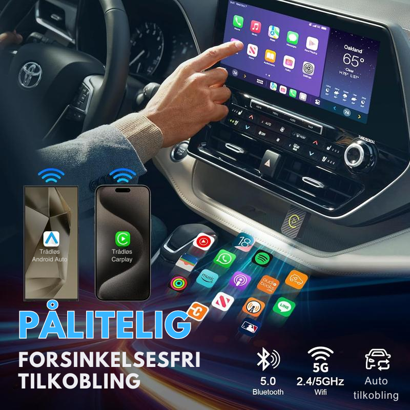 AutoPlugGo™ | Mini Trådløs CarPlay-adapter