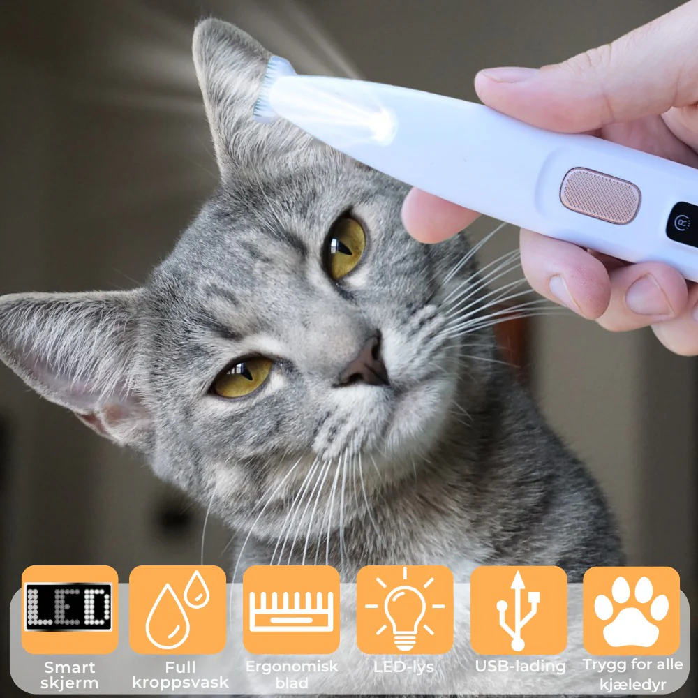 FurWhisper™ | Stillegående Trimmer for Kattepleie