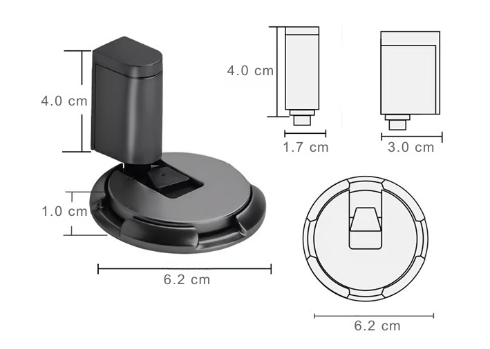 SureHold™ Kraftig Dørstopper – Punch-Fri, Usynlig og Bygget for Å Vare